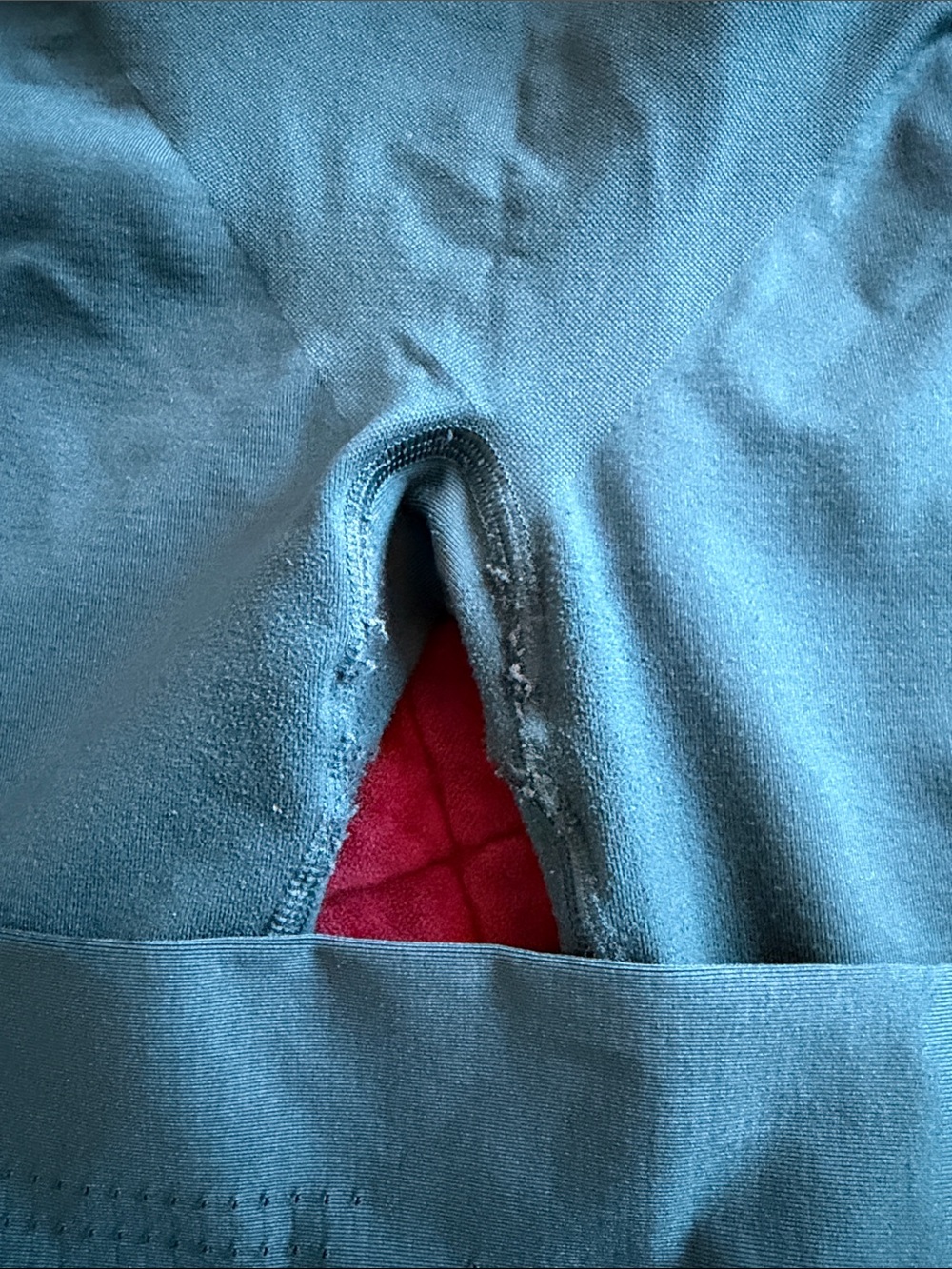 Gymshark Seamless High-Waist Teal Athletic Shorts - Picture 2 of 4